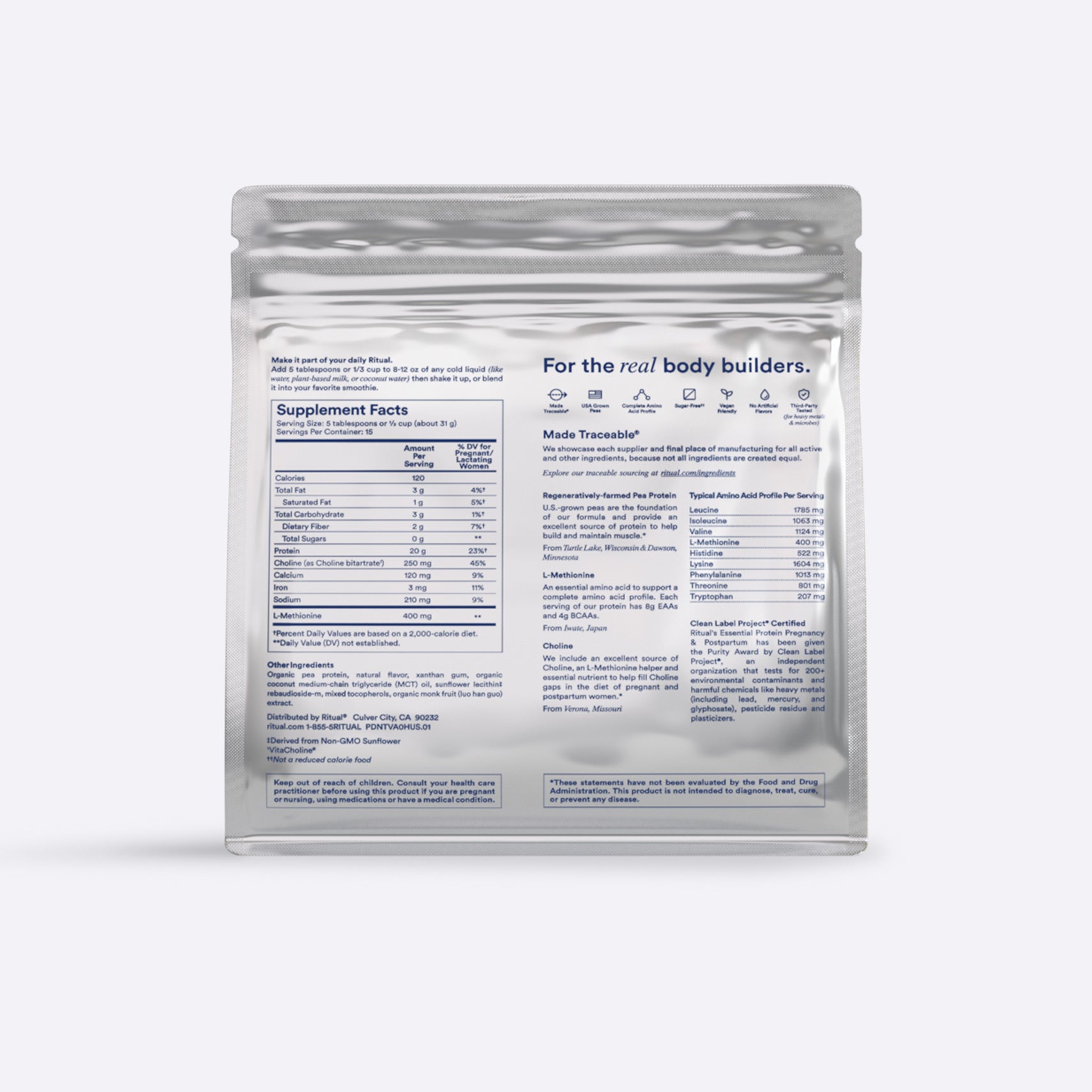 Ritual Essential Protein Daily Shake for Pregnancy & Postpartum